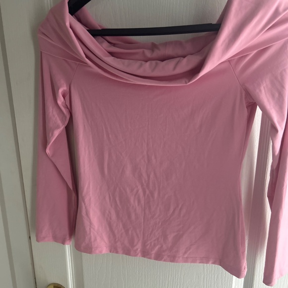 ZARA Blush Pink Off-Shoulder Top | Size L | Soft & Elegant - Picture 2 of 2